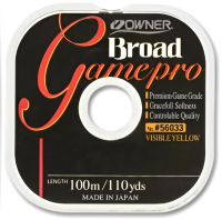 Леска монофильная Owner Broad Game Pro Yellow 100м 0.32мм 6.3кг / 56033-032 - 