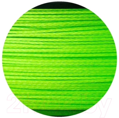 Леска плетеная Owner Kizuna X8 Broad PE Chartreuse 135м 0.19мм 11.9кг / 56117-019