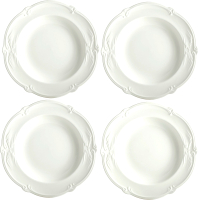 Набор тарелок Gien Rocaille Blanc 1800B4AY14 (4шт) - 