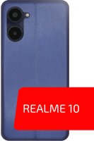 Чехол-книжка Volare Rosso Needson Prime для Realme 10 (синий) - 