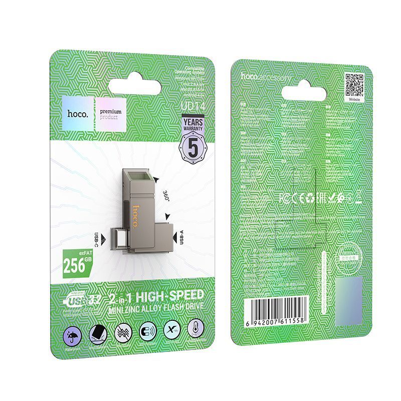 Usb flash накопитель Hoco UD14 USB3.2 mini 256Gb