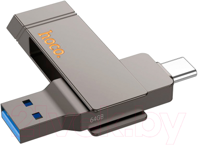 Usb flash накопитель Hoco UD15 USB3.2 256Gb (металлик)
