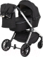 Детская универсальная коляска Farfello Baby shell 3 в 1 2024 / BBS-007 (черный/серебристый хром) - 