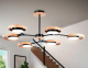 Миниатюра изображения товара Люстра Ambrella FL51619/6 BK/LW