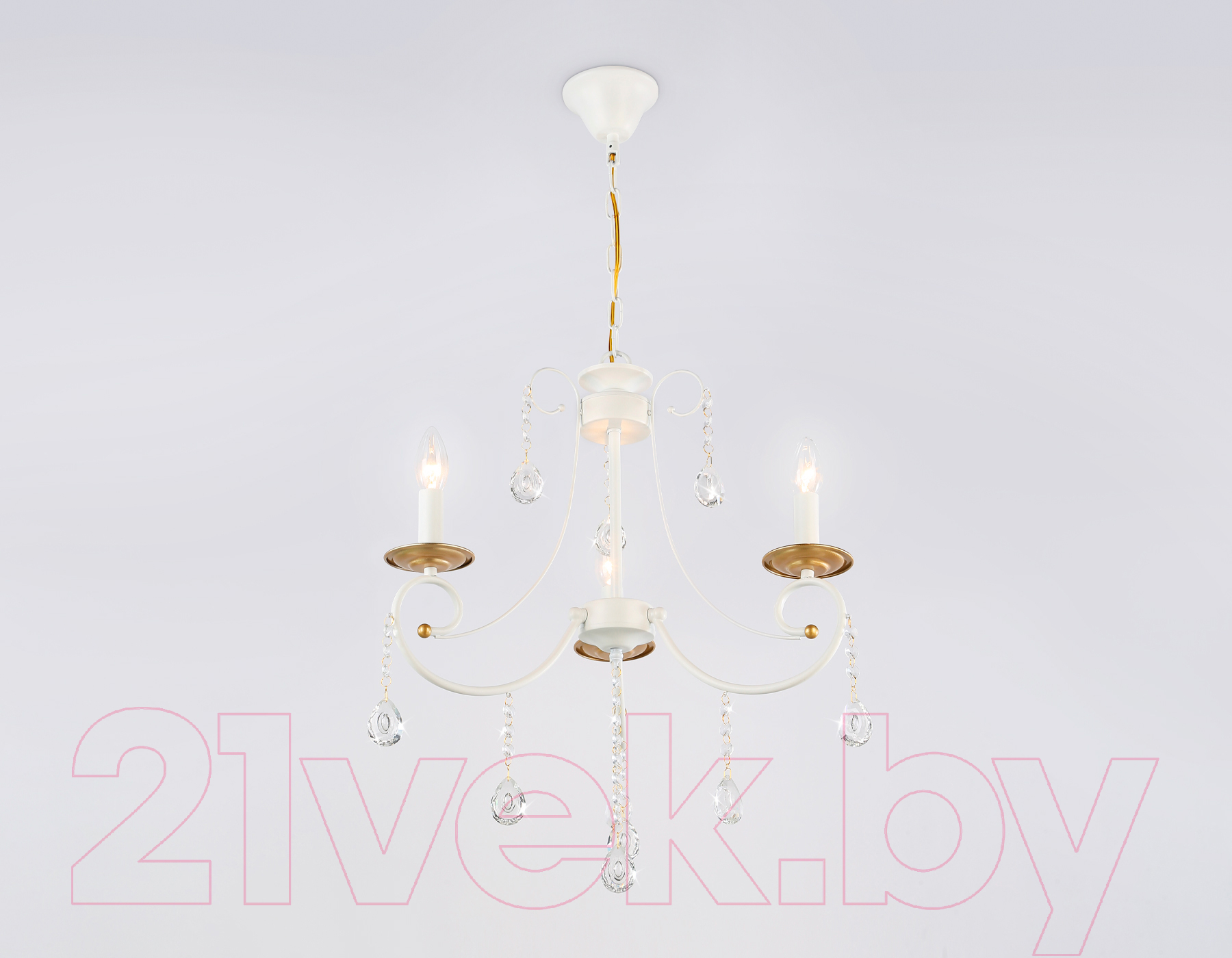 Люстра Ambrella TR4915/3 WH/GD