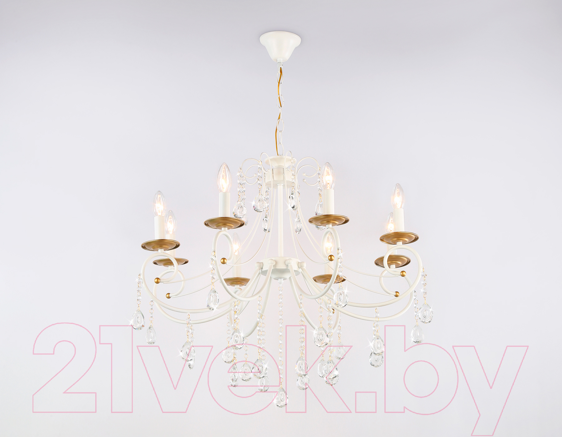 Люстра Ambrella TR4917/8 WH/GD