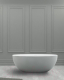 Миниатюра изображения товара Ванна из искусственного камня Abber Stein AS9624-1.6 (белый матовый)