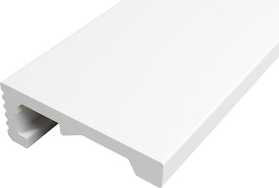 Плинтус потолочный SOLID UHD 04/100L (2м, белый) -