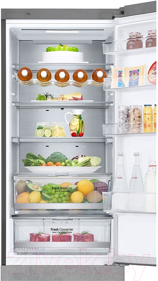Холодильник с морозильником LG GC-B509SBSM