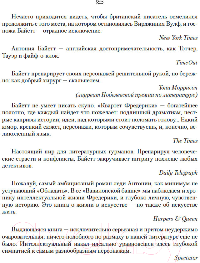 Художественная книга Иностранка Вавилонская башня / 9785389236851 (Байетт А.С.) — фото 5