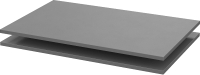 Комплект полок для корпусной мебели Mio Tesoro ШК 5 800 (2шт, графит серый) - 