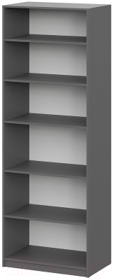 Комплект полок для корпусной мебели Mio Tesoro ШК 5 800/1200/1600 (2шт, графит серый)