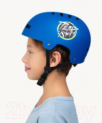 Защитный шлем Ridex Creative с регулировкой (M, синий)