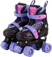 Роликовые коньки Amarobaby Dream / AB23-35DR/092206-33 (р.33-36, черный/фиолетовый/розовый) - 