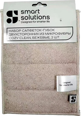 Набор салфеток хозяйственных Smart Solutions Cozy Clean SS0000120 (2шт, бежевый) - 