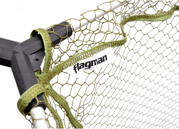 Подсачек Flagman Fishing Rubber Mesh 2.50м 65x60см 2 секции / ZX6560252