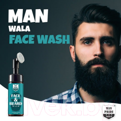 Пенка для умывания Luster Man Pride Charcoal Face & Beard Wash Face Wash (100мл)
