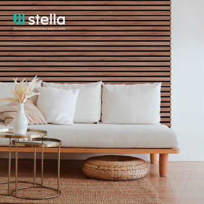 Реечная панель STELLA Comfort Standart Акустическая Дуб Винтаж МДФ (600х600х9)