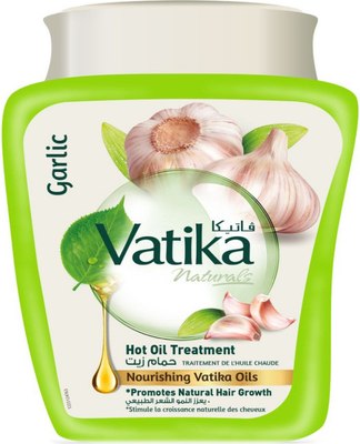 Маска для волос Dabur Vatika Против ломкости и выпадения волос с чесноком (500г) - 