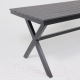 Миниатюра изображения товара Стол садовый AksHome Florence 160x80x77 (сталь черная/черный)