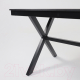 Миниатюра изображения товара Стол садовый AksHome Florence 160x80x77 (сталь черная/черный)