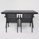 Миниатюра изображения товара Стол садовый AksHome Florence 160x80x77 (сталь черная/черный)