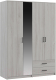 Шкаф Genesis Мебель Светлана 4 двери (сосна белая Loft/венге) - 