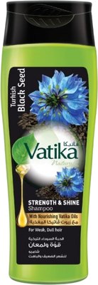 Шампунь для волос Dabur Vatika Черный тмин Сила и блеск (400мл) - 