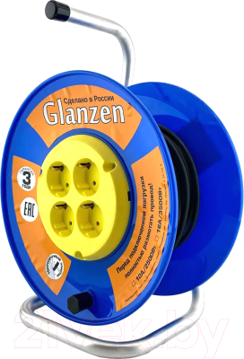 Удлинитель на катушке Glanzen EB-20-018