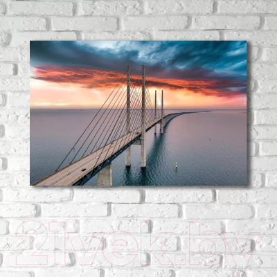 Картина на стекле Stamprint Ныряющий мост ST031 (80x120)