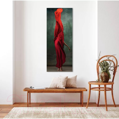 Картина на стекле Stamprint Девушка в красном 1 AR036 (125x50)