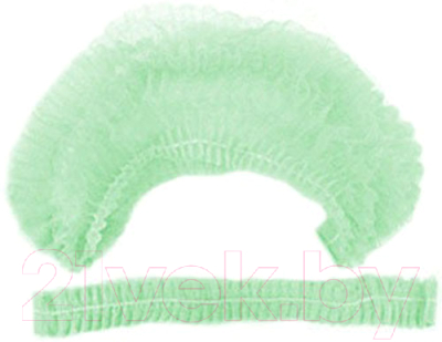 Комплект шапочек одноразовых No Brand Шарлотта (100шт, зеленый)