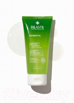 Набор косметики для лица Rilastil Acnestil Гель очищающий+Крем для кожи с несовершенствами (200мл+40мл)