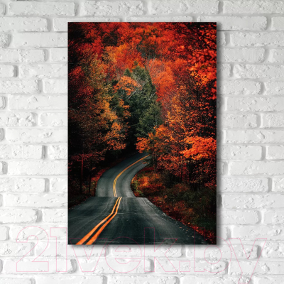 Картина на стекле Stamprint Дорога в осень NT025 (120x80)