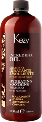 Шампунь для волос Kezy Hydrating Soothing Увлажняющий и разглаживающий (1л)