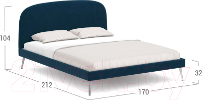 Двуспальная кровать Moon Family 1234 / MF007496