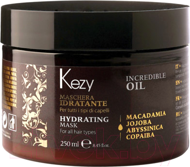 Маска для волос Kezy Hydrating Увлажняющая для всех типов волос (250мл)