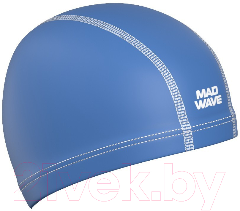 Шапочка для плавания Mad Wave Lycra Ergofit (голубой)