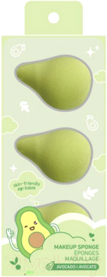 Набор спонжей для макияжа Miniso Fun Fruit / 6126 (авокадо)