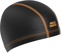 Шапочка для плавания Mad Wave Lycra Ergofit (черный) - 