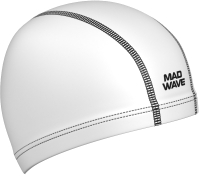 Шапочка для плавания Mad Wave Lycra Ergofit (белый) - 