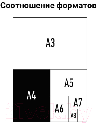 Обложки для переплета OfficeSpace Глянец А4 250г/кв.м / BC7041 (100л, красный)