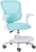 Кресло офисное Calviano Comfy (голубой, с подножкой) - 