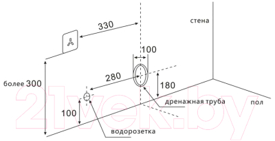 Унитаз приставной Abber Bequem AC1119S