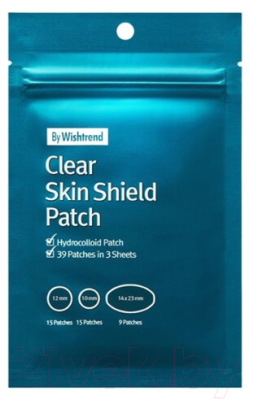 Маска-патч для лица By Wishtrend Clear Skin Shield Patch Противовоспалительные от прыщей (39шт)