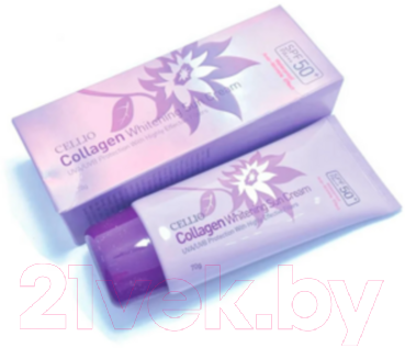 Крем солнцезащитный Dr. Cellio Collagen Whitening Sun Cream SPF50+ PA++++ (70мл)