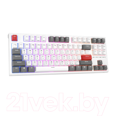 Клавиатура Royal Kludge RK-R87 RGB (белый, Brown Switch)