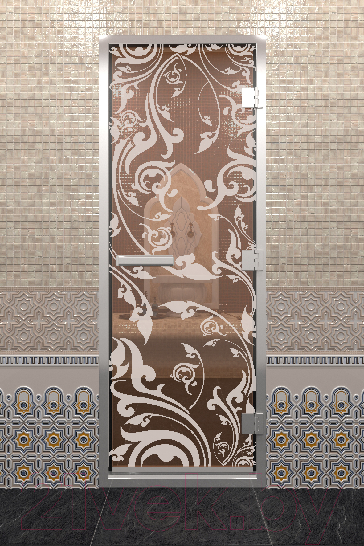 Стеклянная дверь для бани/сауны Doorwood Хамам Венеция 70x190 / DW00452