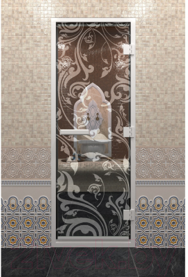 Стеклянная дверь для бани/сауны Doorwood Хамам Венеция 70x190 / DW00445 (прозрачный)