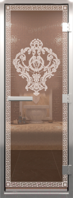 Стеклянная дверь для бани/сауны Doorwood Хамам Версаче 80x200 / DW01641
